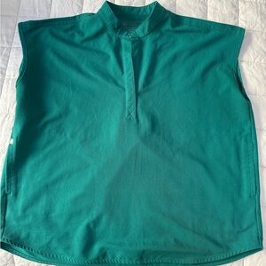 FIGS Rafaela Oversized Scrub Top Hunter Green L